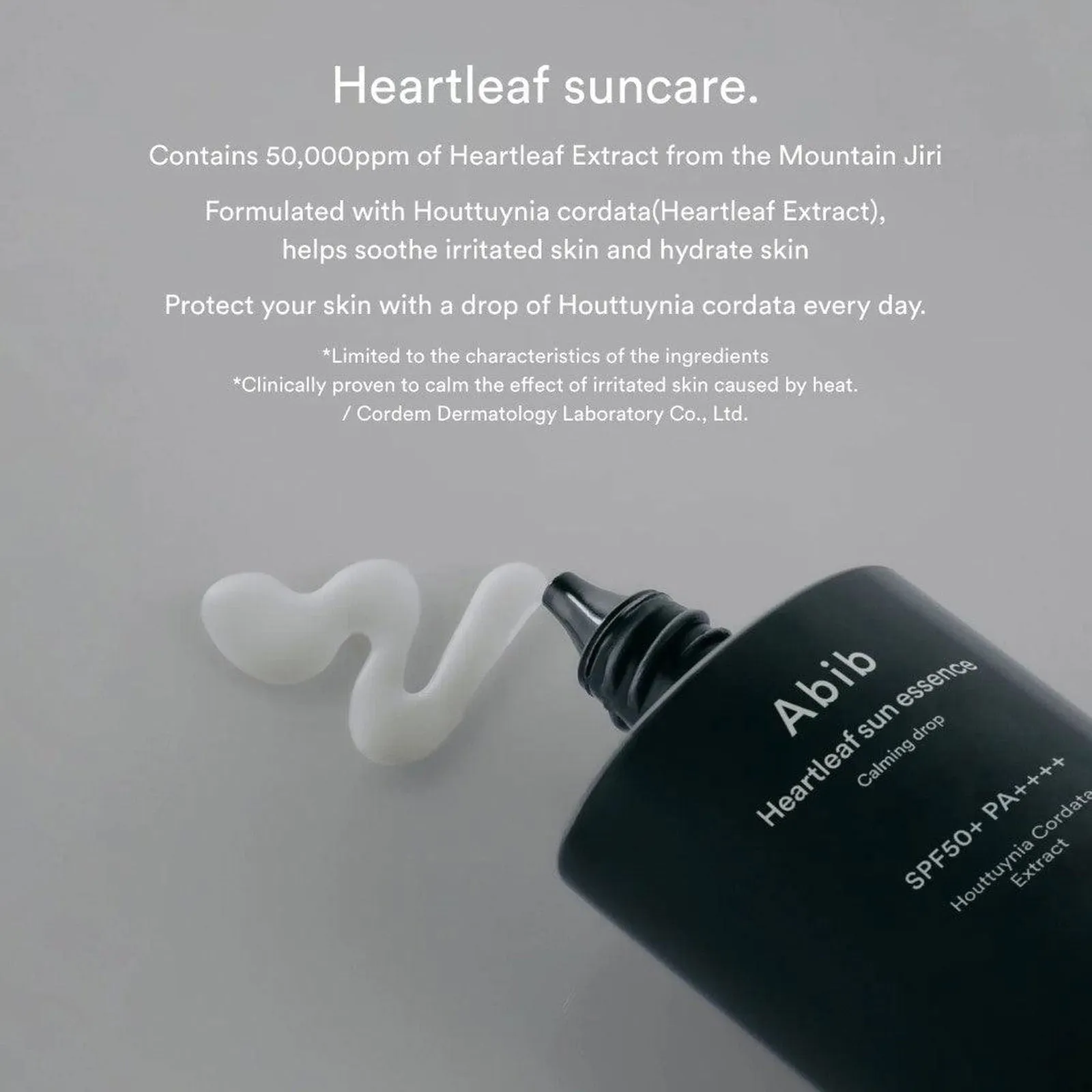 Abib Heartleaf Sun Essence Calming Drop SPF 50  PA     50ml