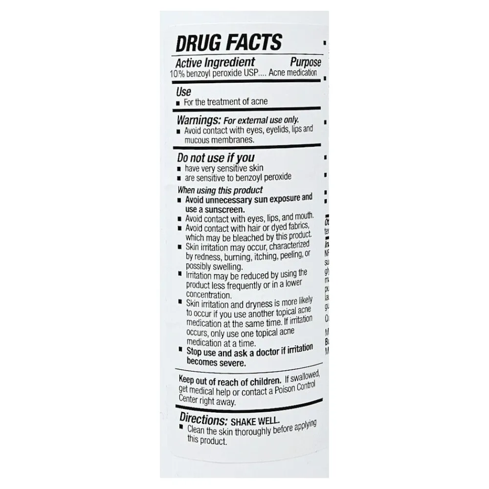 Benzoyl Peroxide Topical Wash 10%