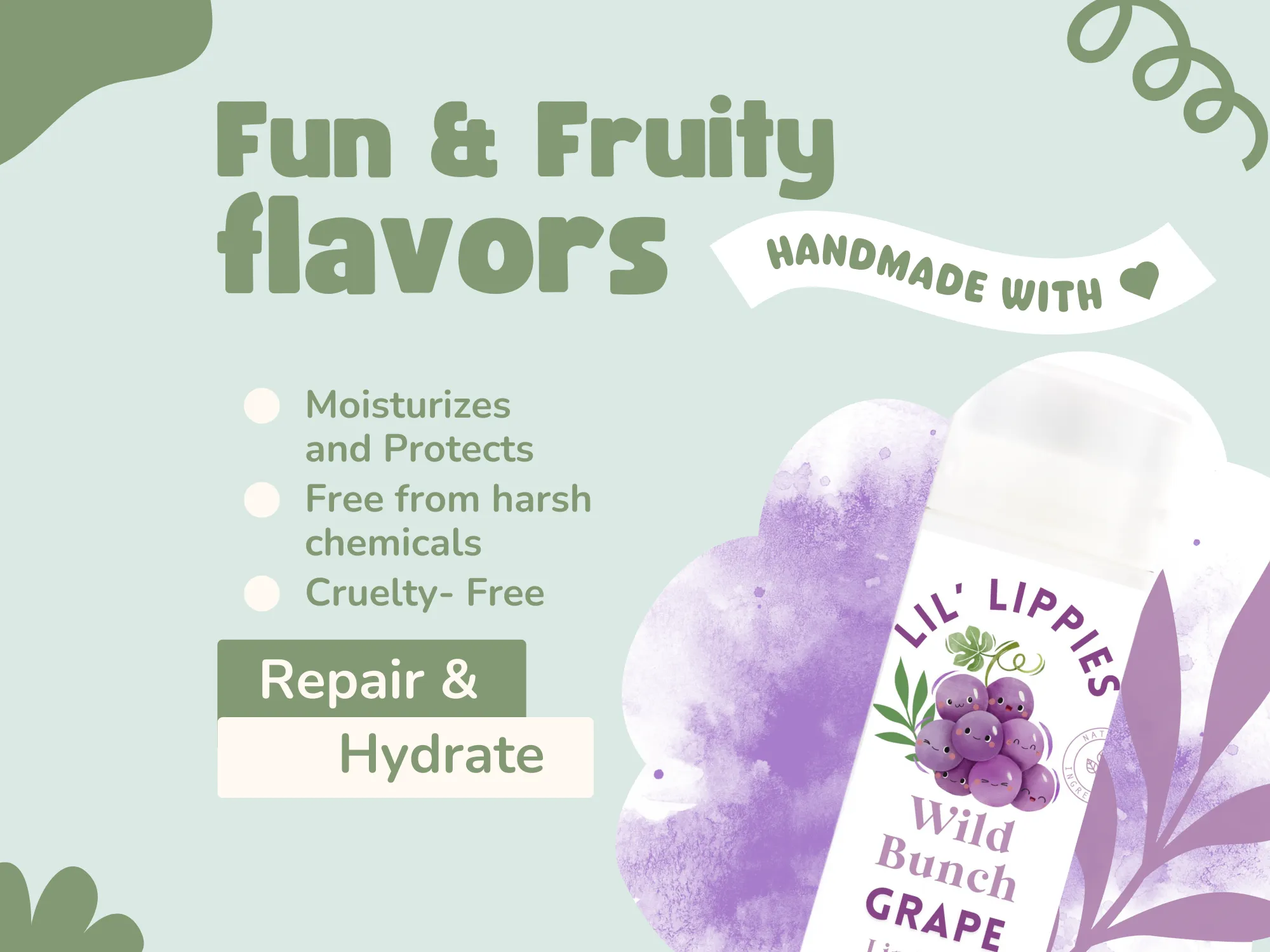 Blueberry Lip Balm - Lil' Lippies Kids