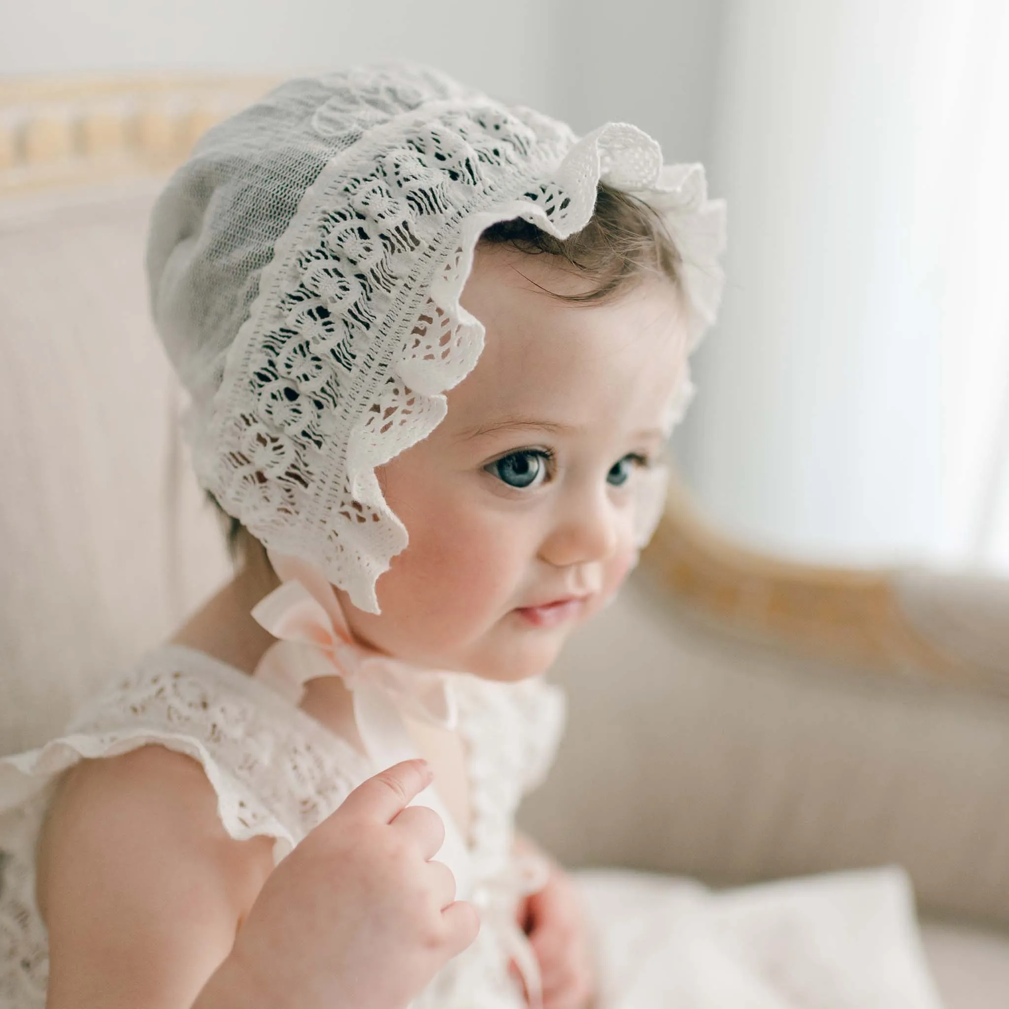 Charlotte Christening Gown & Bonnet