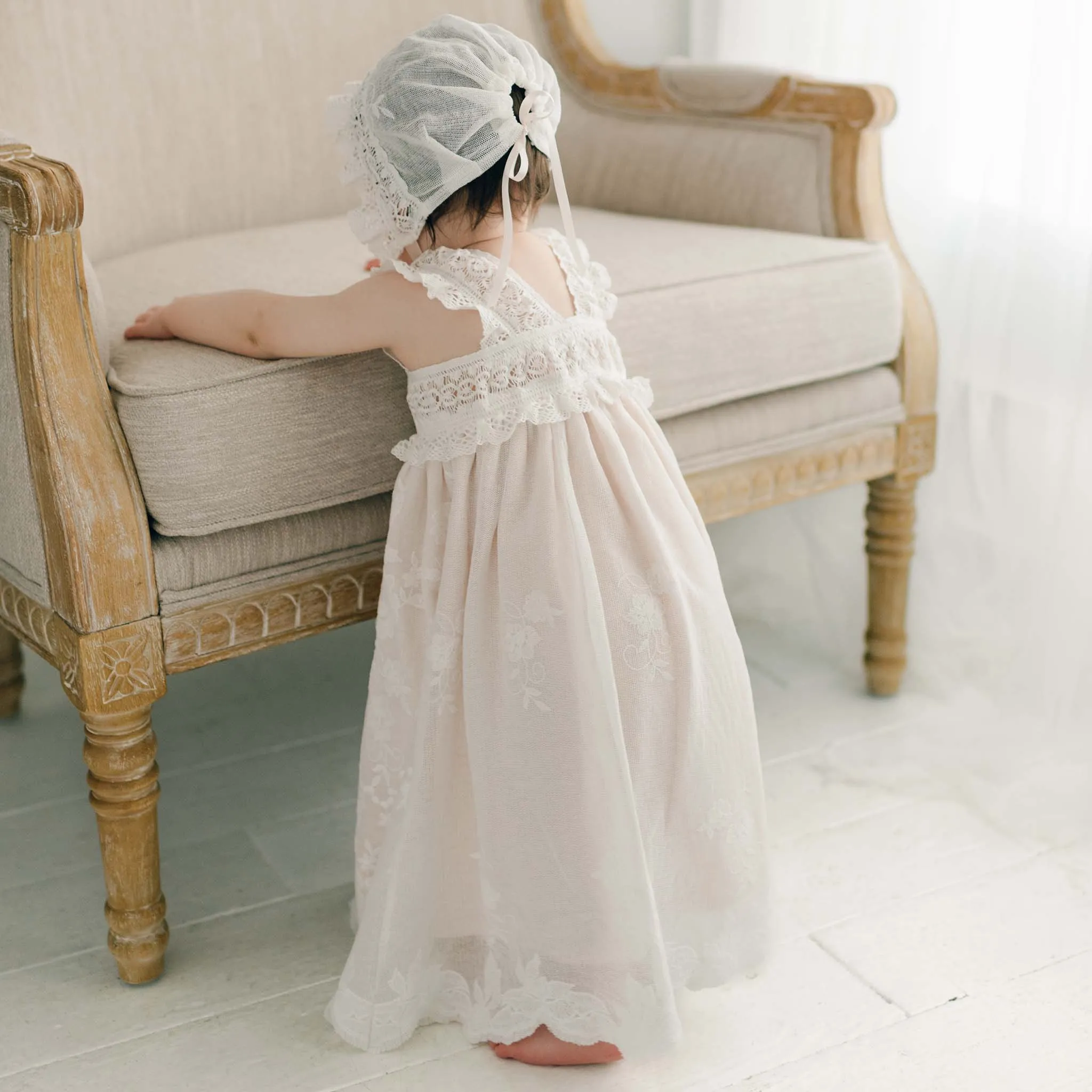 Charlotte Christening Gown & Bonnet