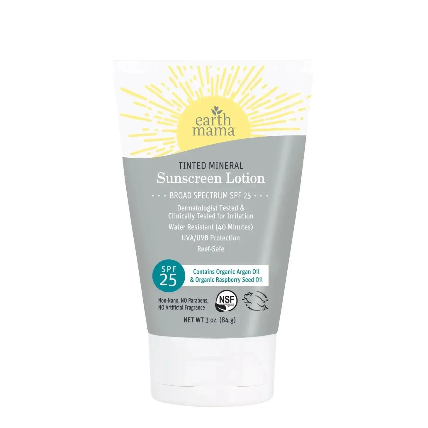 Earth Mama Organics Tinted Mineral Sunscreen Lotion SPF 25 ( SKU 10-455 )