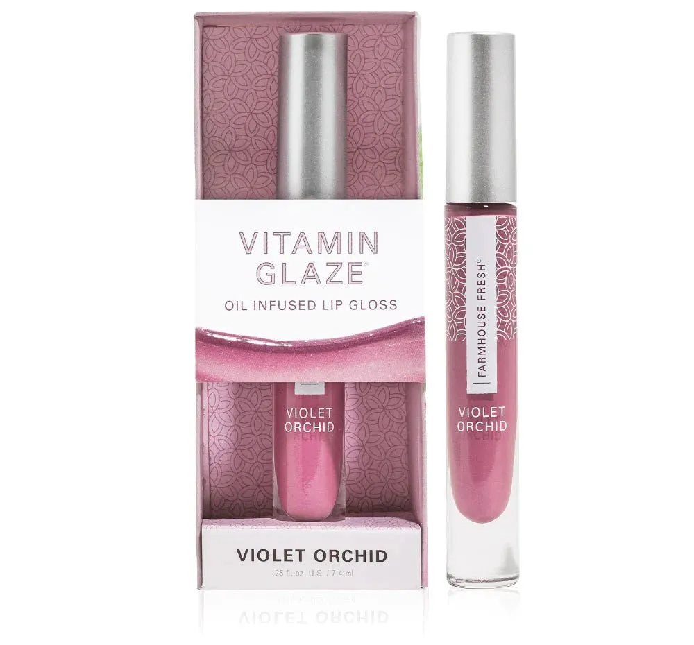 Farmhouse Fresh Vitamin Glaze® Oil Infused Lip Gloss – Violet Orchid