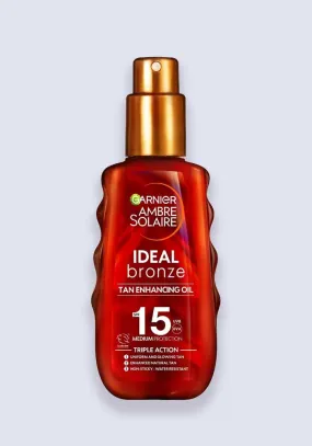 Garnier Ambre Solaire Ideal Bronze Tan Enhancing Sun Oil SPF 15 150ml