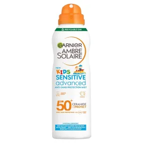 Garnier Ambre Solaire Kids SPF 50  Sensitive Advanced Anti-Sand Protection Mist 150ml