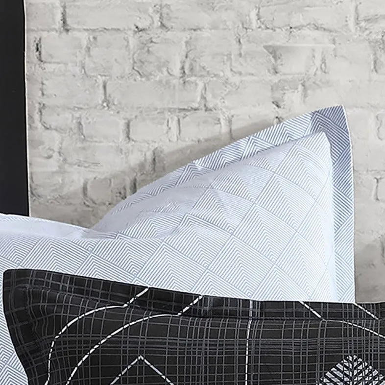 Gibson Black European Pillowcase by Logan and Mason