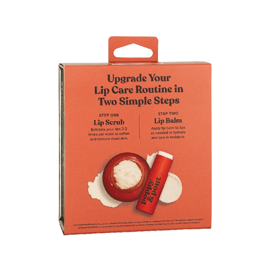 Lip Care Duo, Pomegranate Peach