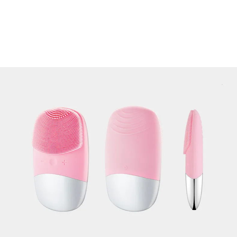 Mini Silicone Electric Face Cleansing Brush Electric Facial Cleanser Sonic Facial Cleansing Brush Skin Massager Skin Care Tools