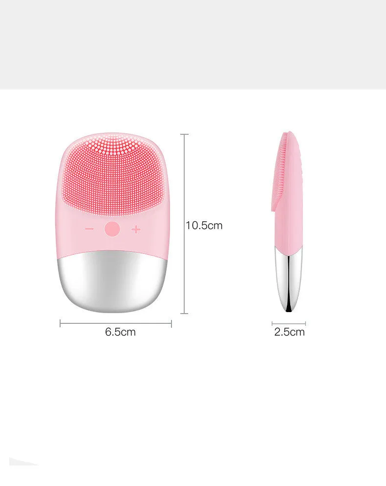 Mini Silicone Electric Face Cleansing Brush Electric Facial Cleanser Sonic Facial Cleansing Brush Skin Massager Skin Care Tools