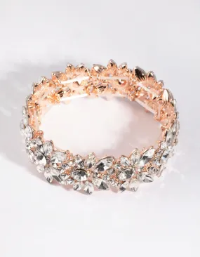 Rose Gold Diamante Bracelet