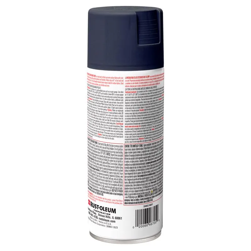 Rust-Oleum Flat Navy Fabric Spray Paint 12 oz