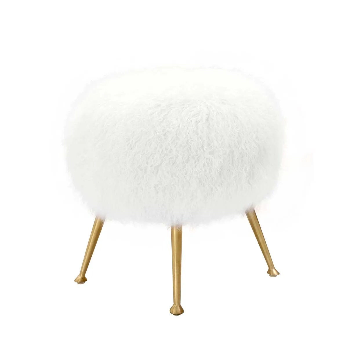 Safavieh Couture Anna Sheepskin Ottoman, SFV4747