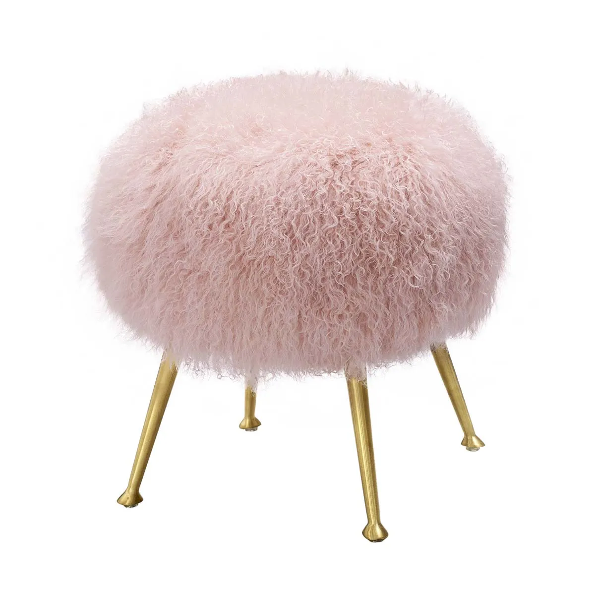 Safavieh Couture Anna Sheepskin Ottoman, SFV4747