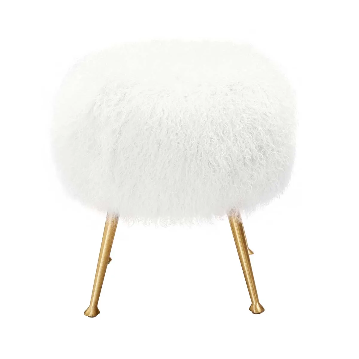 Safavieh Couture Anna Sheepskin Ottoman, SFV4747