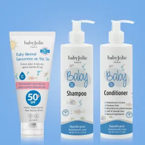 Shampoo, Conditioner & Mineral Sunscreen | Baby Bundle