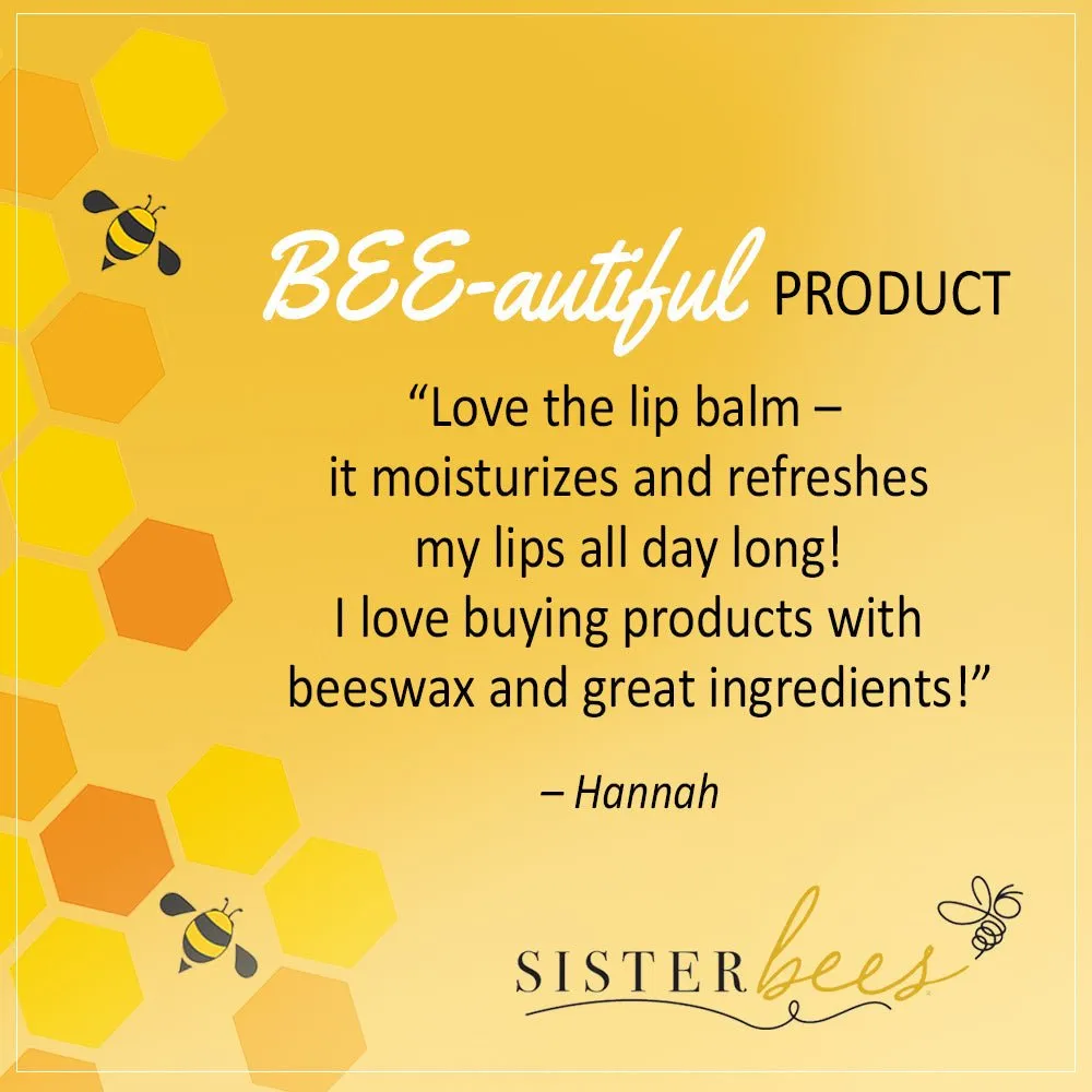 Sister Bees Peppermint All Natural Beeswax Lip Balm