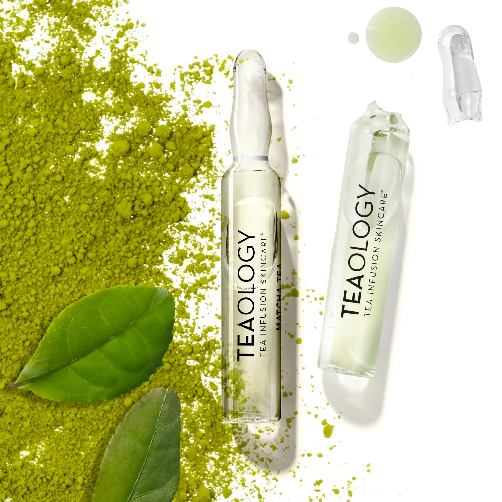 Teaology Matcha Tea Ultra-Firming Ampoules - ampułki do twarzy z kwasem hialuronowym