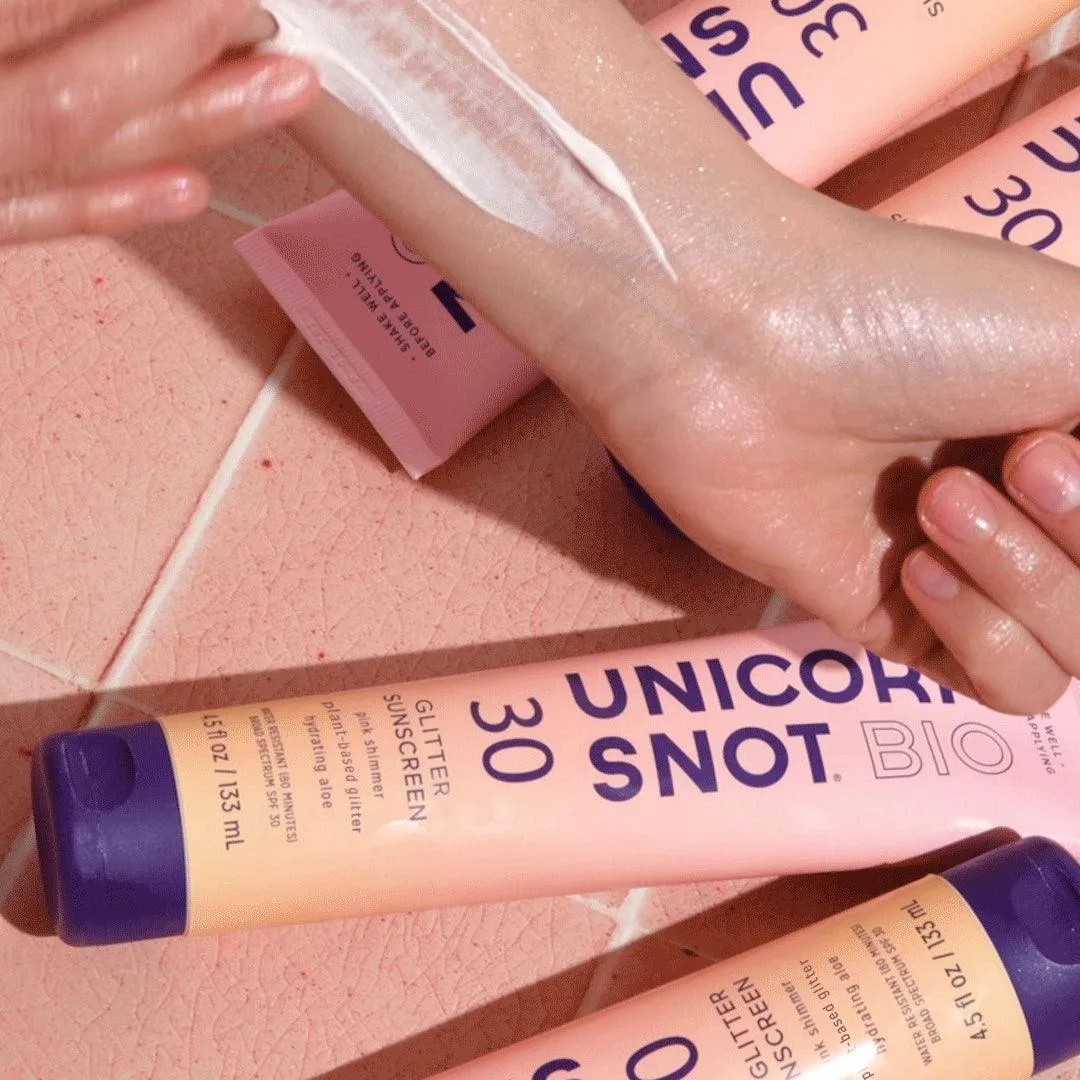 Unicorn Snot Glitter Sunscreen Lotion