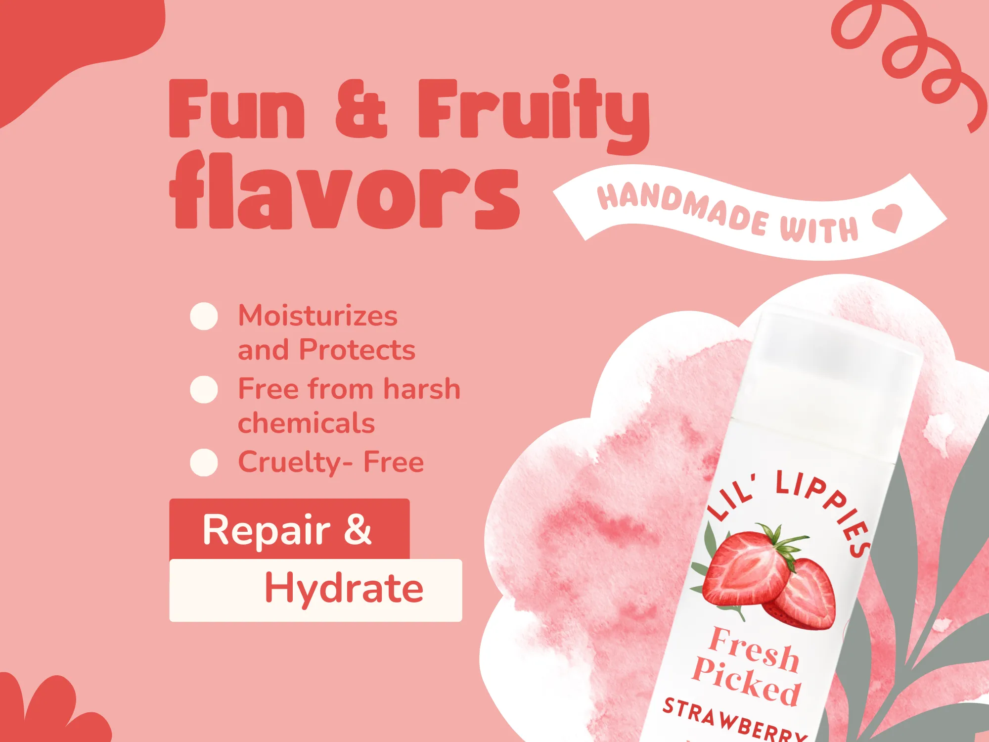 Watermelon Lip Balm - Lil' Lippies Kids