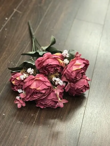 Yummy Close Head Roses Artificial Flower (torquise)- YUM4