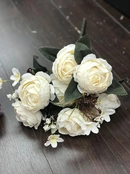 Yummy Close Head Roses Artificial Flower (torquise)- YUM4